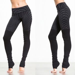 Alo Yoga Goddess Ribbed Legging Black Gray XS